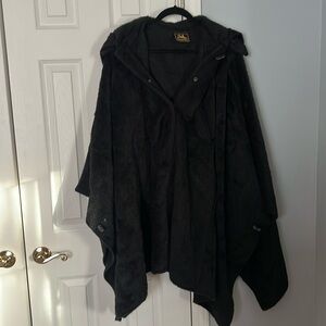 alpaca cape / jacket - removable hood